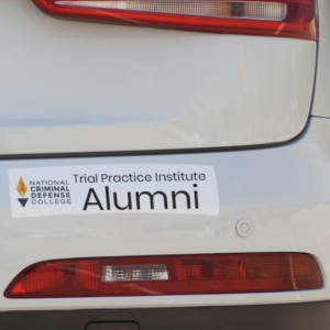 NCDC Trial Practice Institute Alumni Bumper Sticker