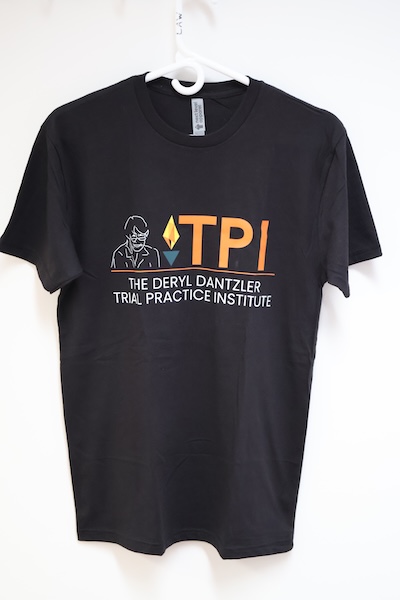 Black TPI Tee (“Take That Shit to Trial”)